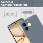 Silicone For Realme Narzo 80 Lite 4G | C71 4G Back Cover Gray - Image 4