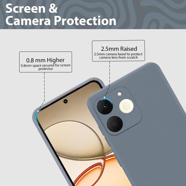 Silicone For Realme Narzo 80 Lite 4G | C71 4G Back Cover Gray - Image 4