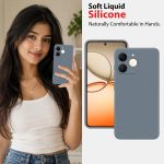 Silicone For Realme C71 4G | Narzo 80 Lite 4G Back Cover Gray - Image 4
