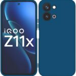 Silicone For Vivo T5x 5G | Z11x Back Cover Blue New
