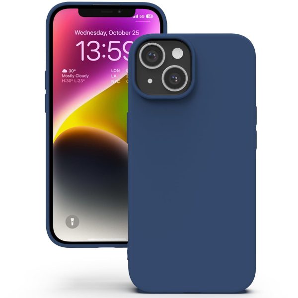 Silicone For Apple iPhone 13 Back Cover Blue - Image 6