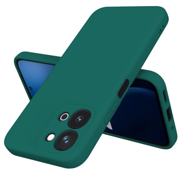 Silicone For Vivo T5x 5G | Z11x Back Cover Green - Image 6
