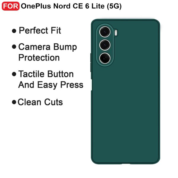 Silicone For OnePlus Nord CE6 Lite 5G Back Cover Green - Image 7