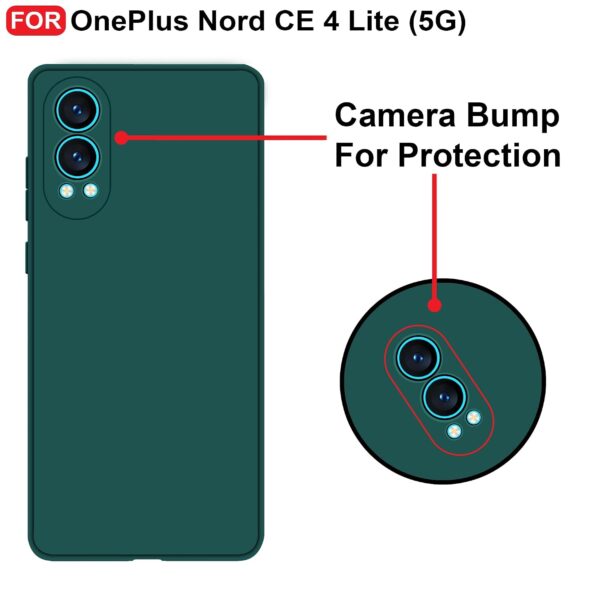 Silicone For OnePlus Nord CE4 Lite 5G Back Cover Green - Image 3
